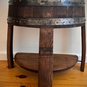 Bourbon Barrel End Table