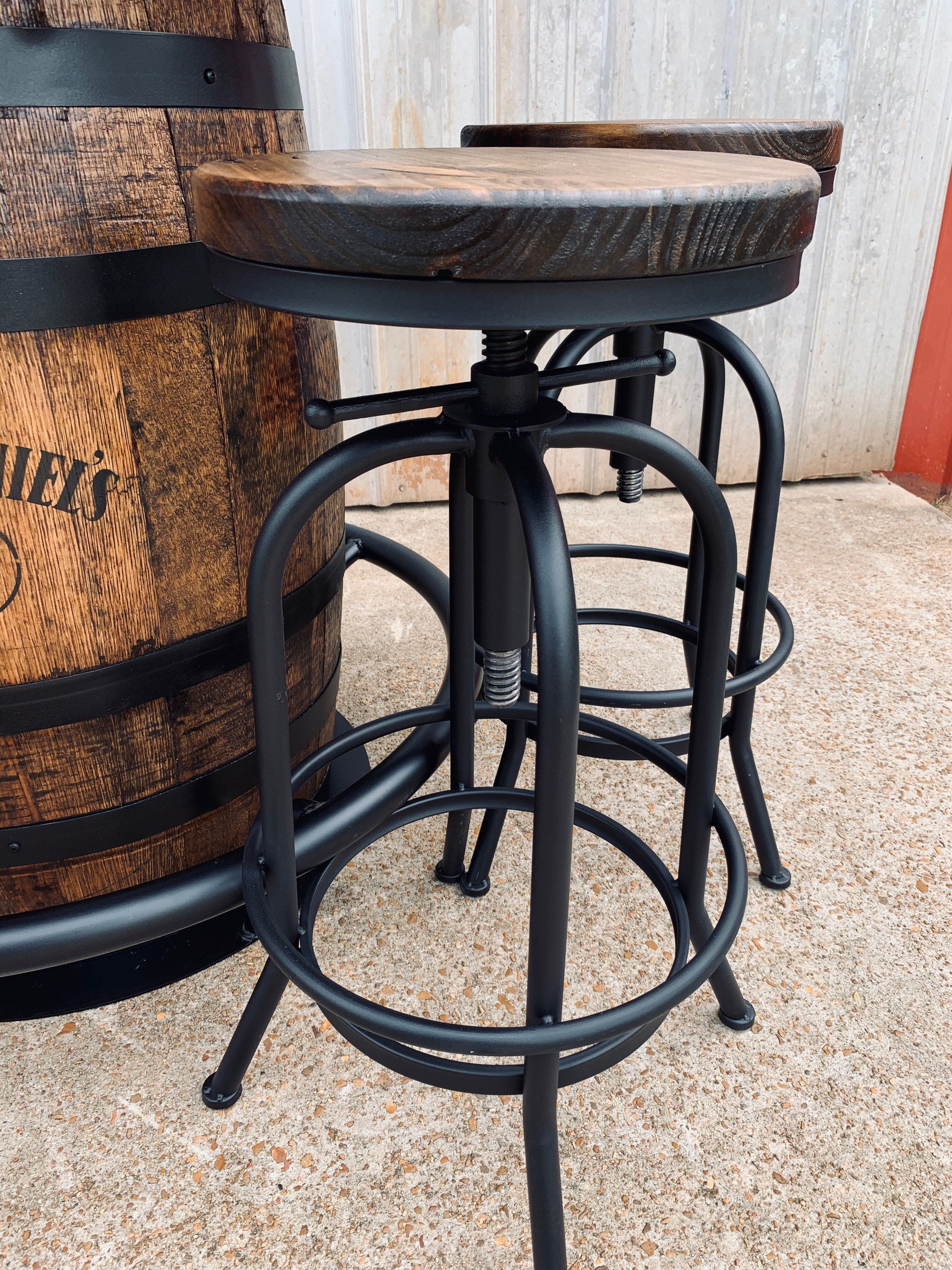 Jack Daniels Authentic Whiskey Table with 4 Stools Can only Etsy