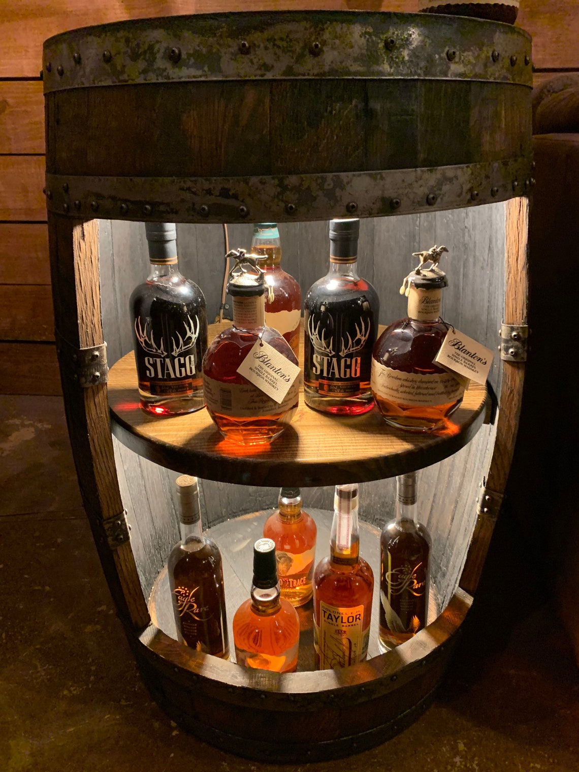 Authentic Whiskey Barrel Liquor With Jack Daniels Logo Etsy