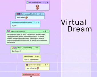 Virtual Dream Chatbox: Chat Widget for Twitch Streams (StreamElements)