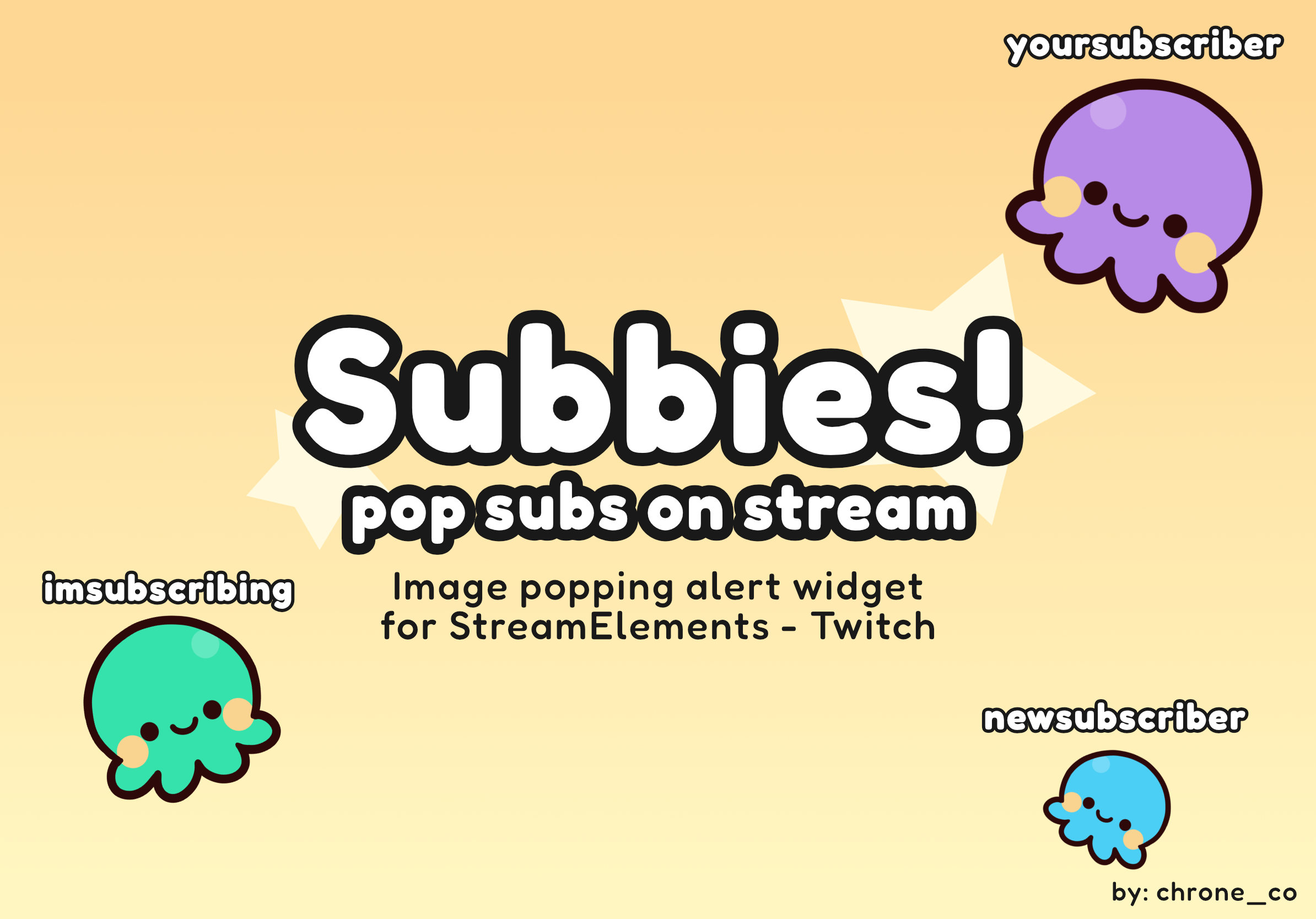Subbies! - Subs Falling Off Alert for Twitch Streams (StreamElements)