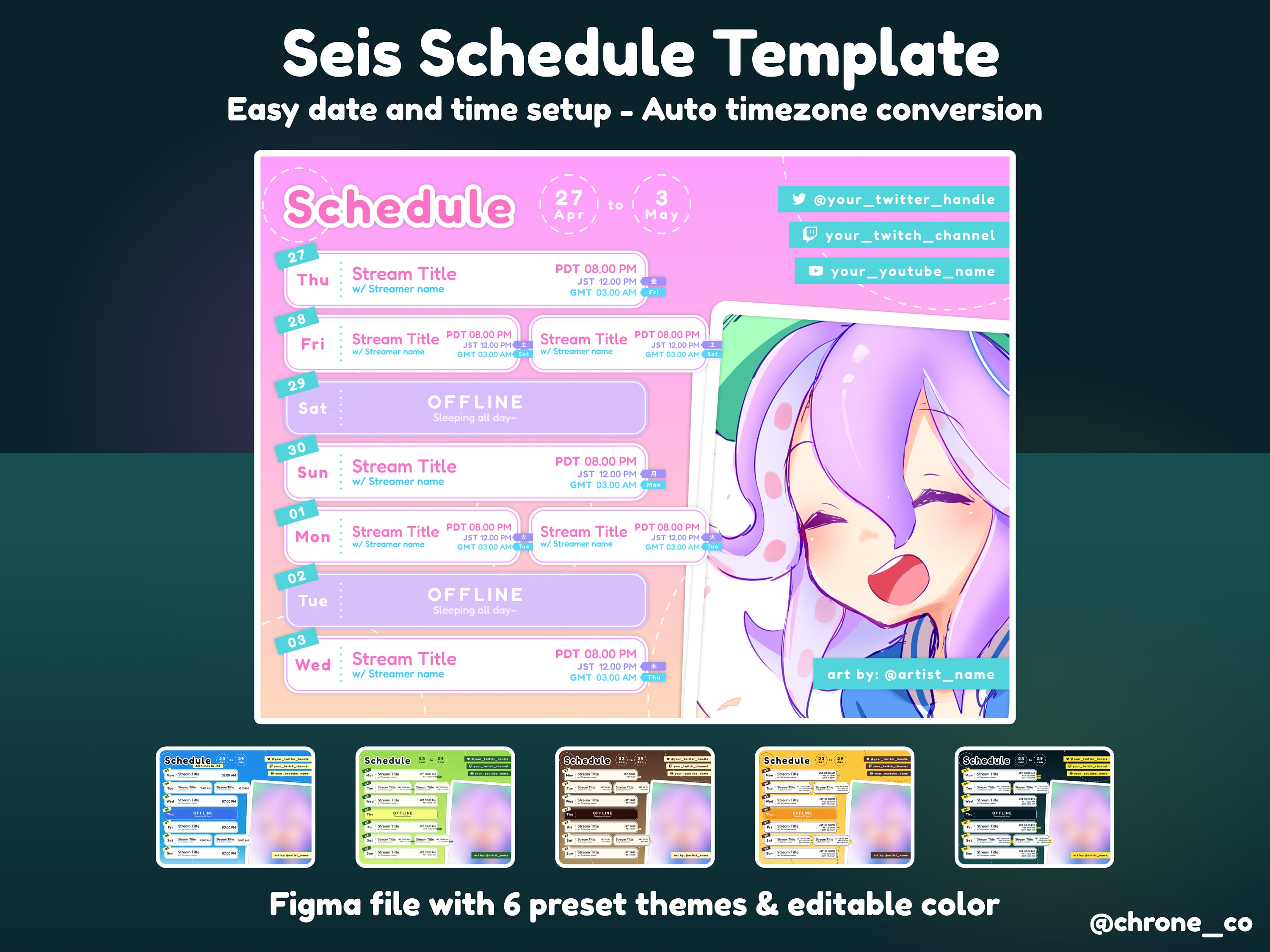 seis-stream-schedule-template-multi-timezone-automated-weekly-schedule