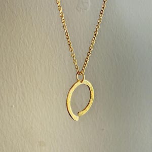 Gold Spiral Pendant Necklace – Handmade Swirl Charm – Minimalist Jewelry – Gift for Her