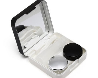 4 in 1 Contact Lens Travel Case Box Set Container Kit With Mirror Free shipping