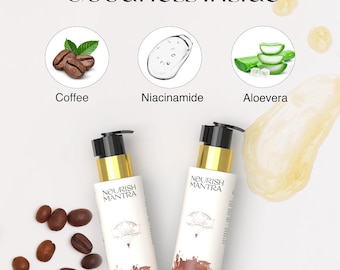 Limpiador facial de café con niacinamida y aloe vera, control de grasa (200 ml)