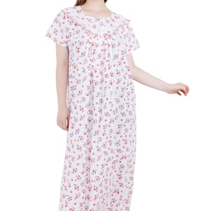 Women Pure Cotton Nursing Feeding Maternity Nighty Zip Or Button Opening Before and After Baby Multipurpose Nightdress Nightgown for Ladies