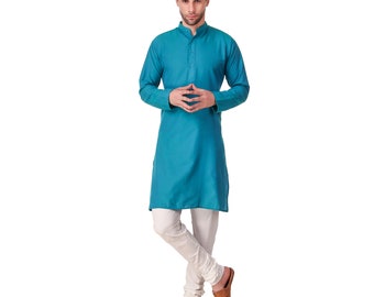 Men's Cotton Long Kurta (Broad Lining) 100% Soft Cotton Fabric Craft tunic/ cotton long shirts/ Men's cotton top/ Kaftan men's