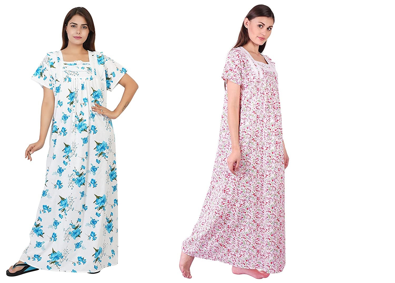 Robe d'hiver musulmane en velours pour femme - Broderie Abaya - Robe de fête marocaine - Caftan long, bleu, M