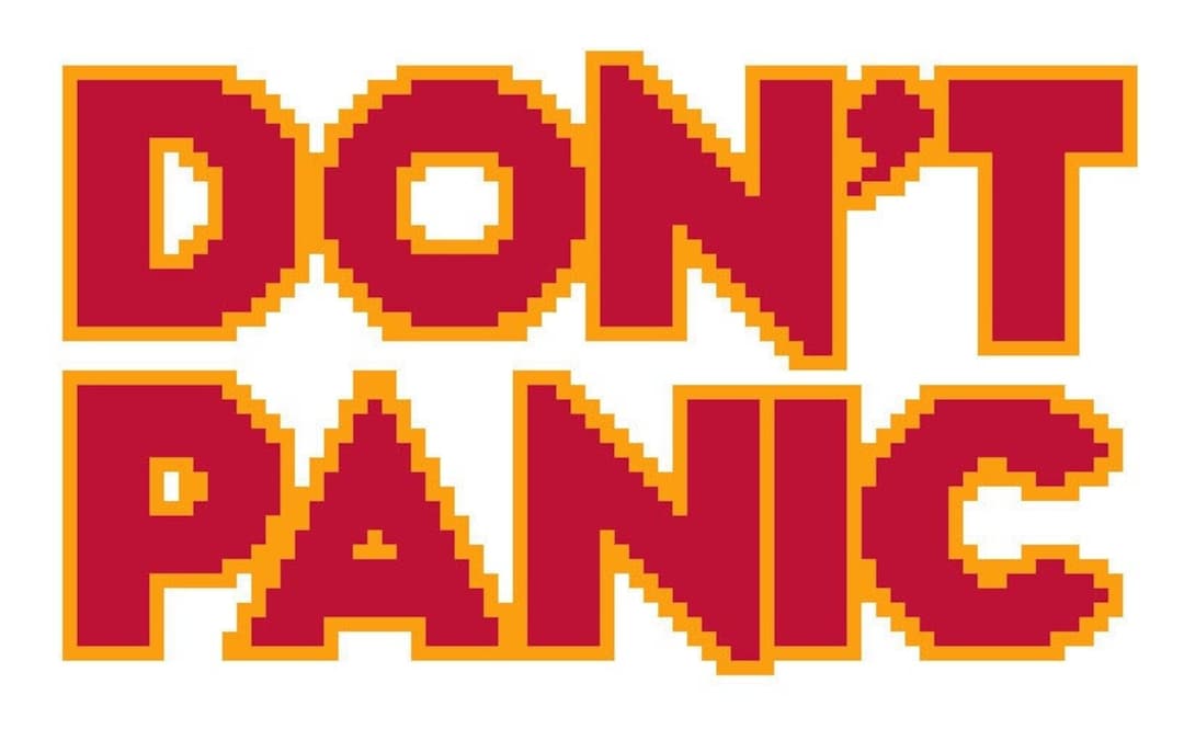 Don't Panic Hitchhiker's Guide to the Galaxy - Etsy