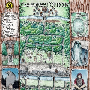 Fighting Fantasy - The Forest of Doom A3-Landkarte