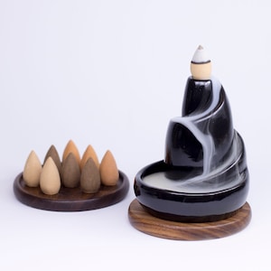 Incense Spiral - waterfall incense holder, zen, ceramic - best christmas gift