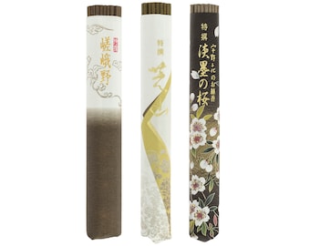 Paquete de incienso Tokusen 3x de calidad - Tokusen Sagano - Tokusen Shibayama - Tokusen Sakura Usuzumi - zen, natural, puro