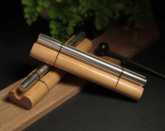 Zenergy Chime - aluminio pulido plateado - instrumento de meditación - nota musical La