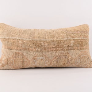 Pillow Cover, 12x24 Pillow Cover, Throw Pillow, Cushion Cover, Decorative Turkish Kilim Pillow, Bohemian Kilim Pillow, Beeding