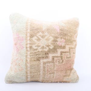 Ethnic Kilim Pillow 18x18 Bohemian Kilim Pillow, Home Decor, Boho Carpet Pillow, Decorative Kilim Pillow, Accent Couch Pillow, Turkey Pillow