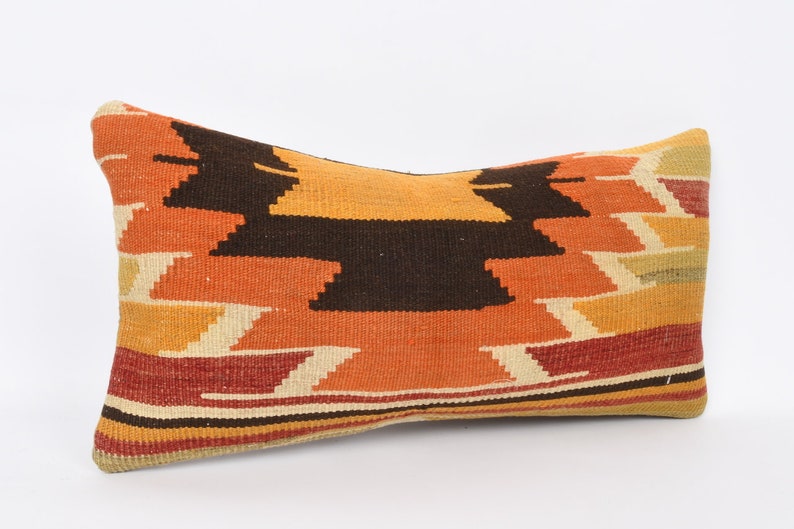 Home Decor Tribal Pillow Boho Pillow Decorative Throw Pillow Bohemian Pillow Sofa Aztec Pillow 12x24 Pillow Case Ethnic Kilim Pillow