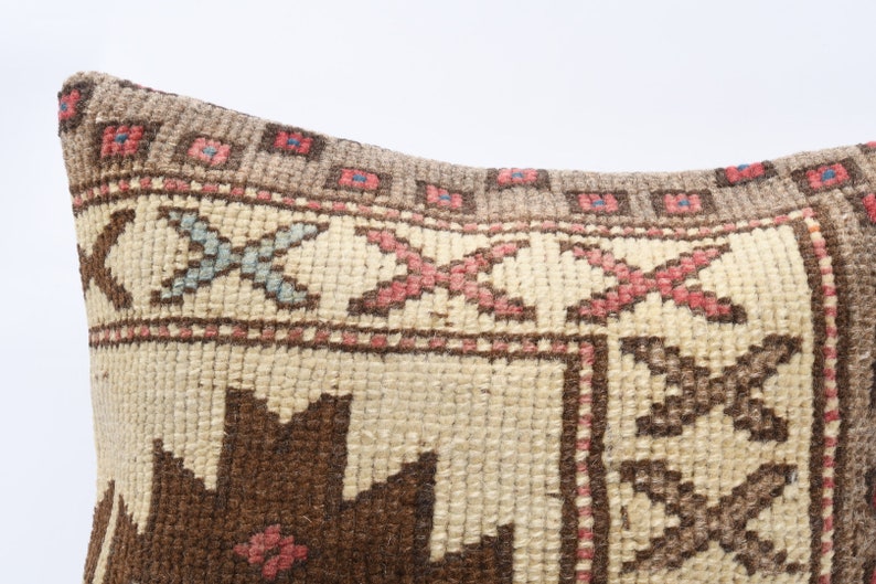 Vintage Kilim Pillow Handwoven Turkish Kilim Pillow Cushion Cover 16x16 Pillow Case Anatolian Kilim Pillow Decorative Throw Pillow