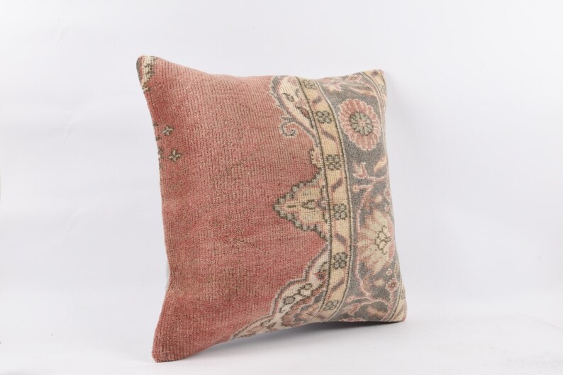 Accent Pillow Tribal Pillow Throw Pillow Boho Pillow Bohemian Kilim Pillow 24x24 Turkish Kilim Pillow Cushion Cover Kilim Pillow
