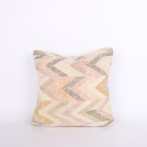 Almohada étnica Kilim, almohada Kilim de 16 x 16, almohada Kilim turca, almohada decorativa, almohada tribal, funda de almohada bohemia, funda de cojín