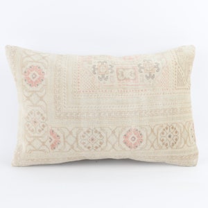 Red Pillow Cover, 16x24 Turkish Kilim Pillow, Red Cushion Cover, Red Throw Pillow, Red Sham Cover, Handwoven Kilim Lumbar, Boho Aztec Pillow