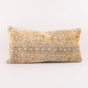 Pillow Cover, 12x24 Pillow Cover, Throw Pillow, Cushion Cover, Decorative Turkish Kilim Pillow, Bohemian Kilim Pillow, Beeding