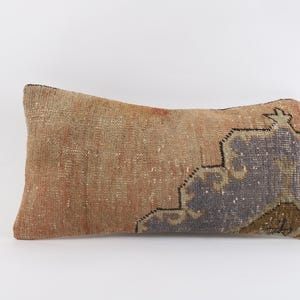 Pillow Cover, 12x24 Pillow Cover, Throw Pillow, Cushion Cover, Decorative Turkish Kilim Pillow, Bohemian Kilim Pillow, Beeding