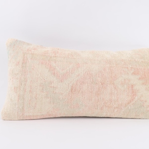 Pillow Cover, 12x24 Pillow Cover, Throw Pillow, Cushion Cover, Decorative Turkish Kilim Pillow, Bohemian Kilim Pillow, Beeding