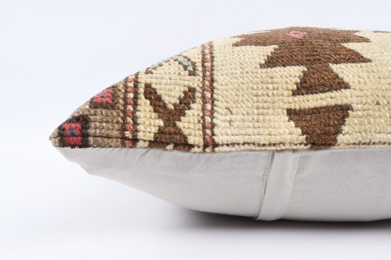 Vintage Kilim Pillow Handwoven Turkish Kilim Pillow Cushion Cover 16x16 Pillow Case Anatolian Kilim Pillow Decorative Throw Pillow