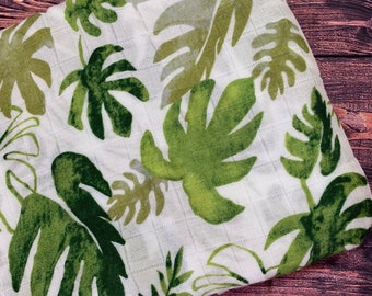 Green foliage muslin