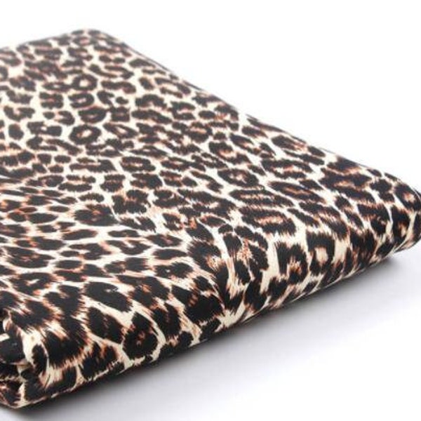 30% Off-High Quality Cotton Fabric With Leopards Style, Printed Leopard Cotton fabric, by the yard