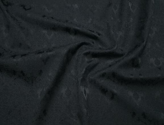 Black jacquard fabric brocade fabric stretch retro jacquard | Etsy