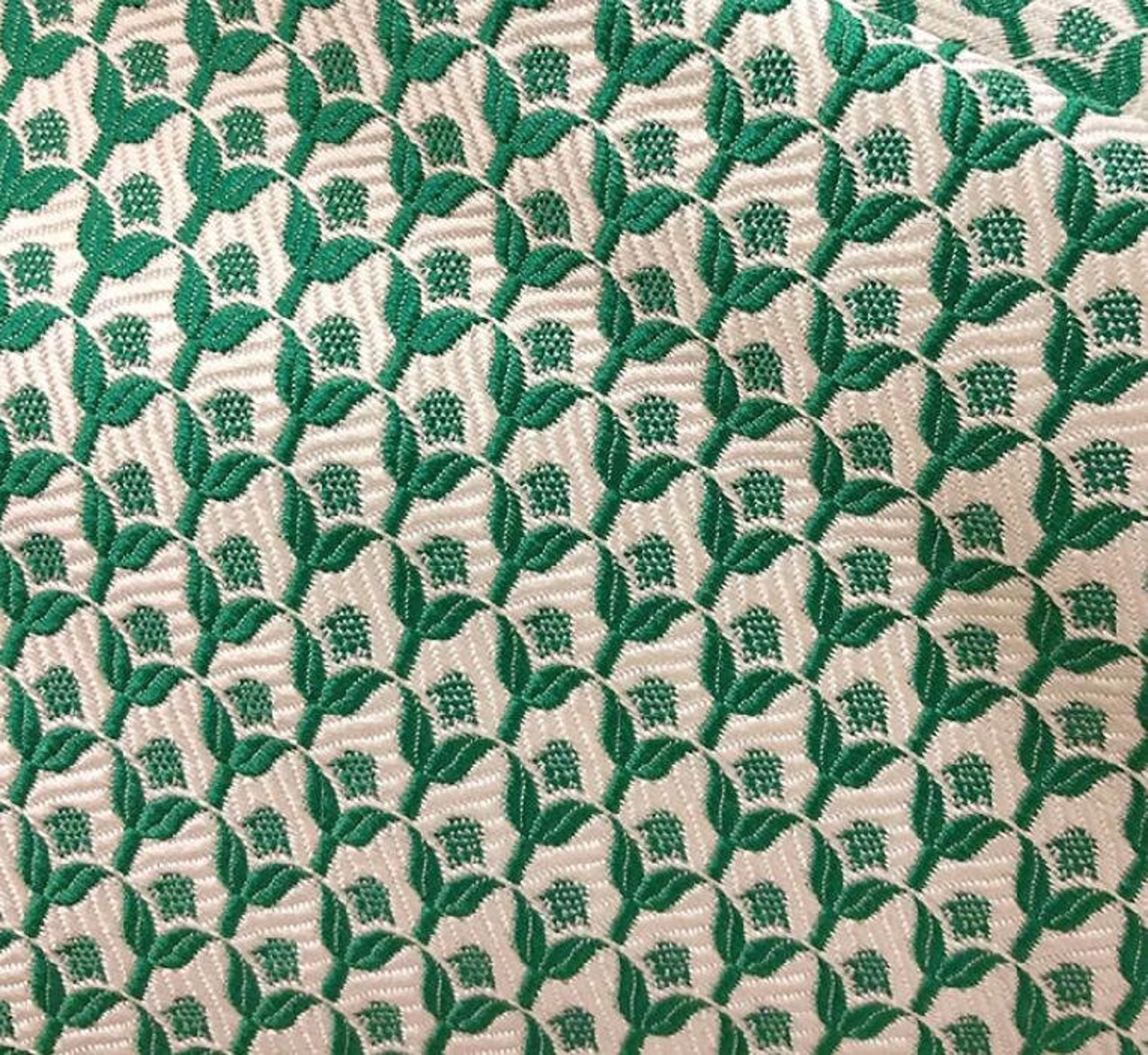 2 Color jacquard fabric leaf style jacquard fabric Etsy