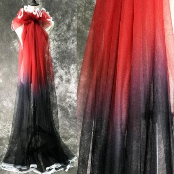 Red and Black Ombre Wedding Dresses - Etsy