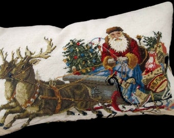 christmas needlepoint pillows