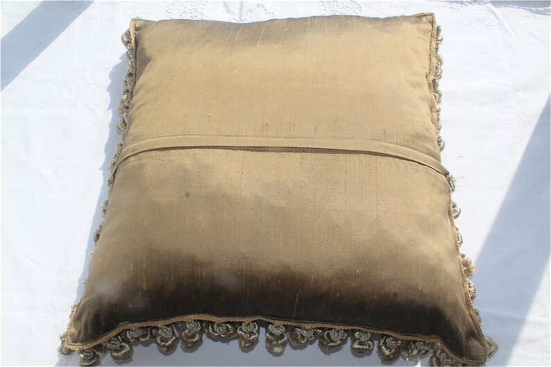 Vintage Red Needlepoint Pillow Euro Shams Silk Decorative Etsy