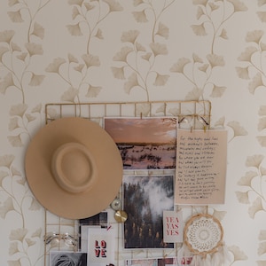 Neutral Floral Wallpaper. Peel and Stick or Traditional Wallpaper Options. Removable. Multiple Colors Available. Neutral. Modern. Bedroom. *
