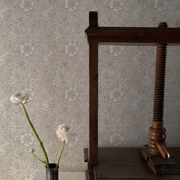 Timeless Floral Wallpaper.  Peel and Stick and Traditional Wallpaper Options. Removable. Accent Wall. Multiple Colours Available. *