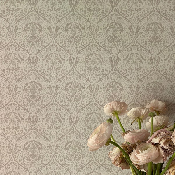 Elegant Era Wallpaper.  Peel and Stick and Traditional Wallpaper Options. Removable. Accent Wall. Multiple Colours Available. *