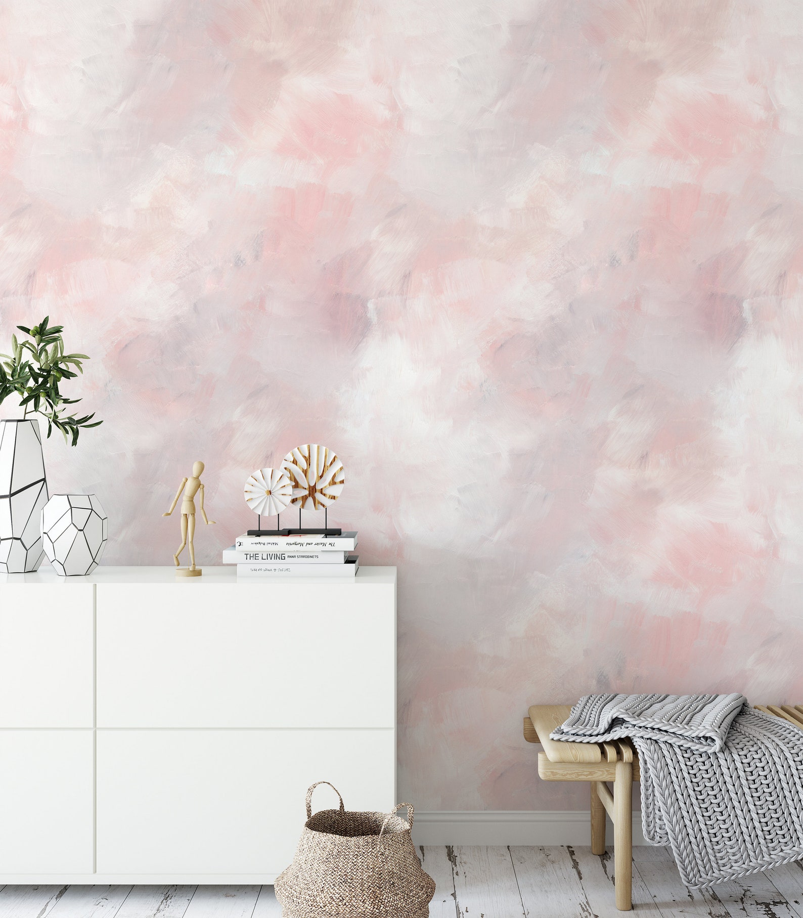 Watercolor Wallpaper. Hand Painted. Peel and Stick Etsy Canada