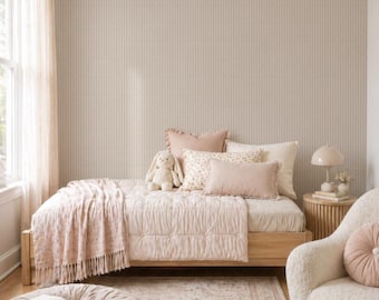 Soft Stitch Wallpaper - 6.25". Peel and Stick Wallpaper. Removable. Accent Wall. Many Colours Available. *