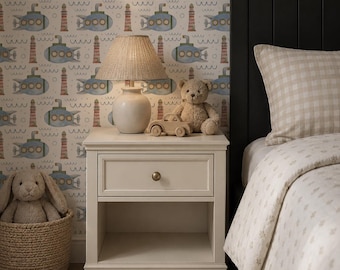 Ocean Explorer Wallpaper. Peel and Stick Wallpaper. Removable. Accent Wall. Many Colours Available. *