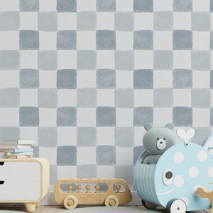 Clémence Wallpaper - Pale Blue. Nursery Bedroom Wallpaper. Peel and Stick and Traditional Wallpaper Options. Multiple Colors Available. 25".