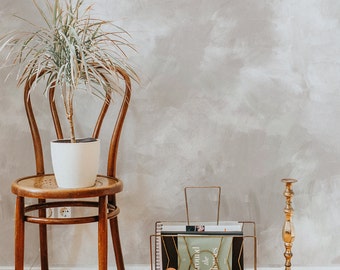 Venetian Watercolor Wallpaper. Hand Painted. Beige. Peel and Stick and Traditional Wallpaper Options. Bedroom. Many Colors Available.*
