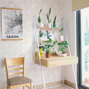 Moroccan Wallpaper. Removable Peel + Stick and Traditional Wallpaper Options.  Multiple Colors Available. Ecru. 25 Inch Repeat. *