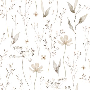Tranquil Bloom Wallpaper. Peel and Stick and Traditional Wallpaper Options. Removable. Accent Wall. image 2