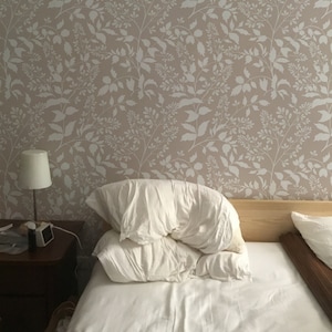 Pressed Branches Wallpaper. Removable Peel + Stick and Traditional Wallpaper Options.  Multiple Colours Available. 25 Inch. *