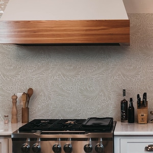 Vintage Neutral Floral Wallpaper. Color: Original/Neutral. Peel and Stick or Traditional Wallpaper Options. Accent Wall. 25 Inch. *