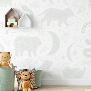 Nursery Wallpaper. Kids Boho Design. Peel and Stick Wallpaper. Removable. Accent Wall. Multiple Colors Available. Updated