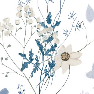 Flora and Dragonfly Wallpaper. Peel and Stick Wallpaper AND Traditional