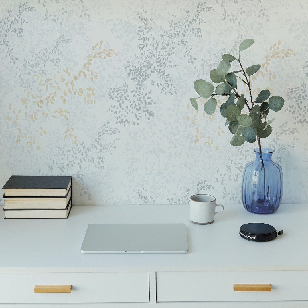Delicate Floral Wallpaper. Color: Original/faded. Peel and Stick or ...